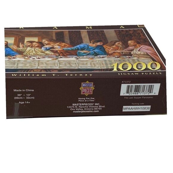 Master Pieces 1000 Piece Puzzle-The Last Supper Panorama-NEW Bible Church Christ - Picture 2 of 7